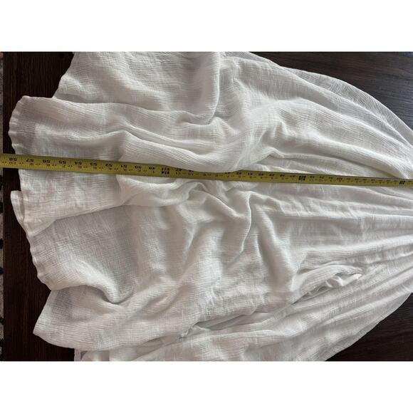 Cutout Dress Womens Medium White Maxi Resort Halter Open Waist Back Boho - Picture 5 of 9